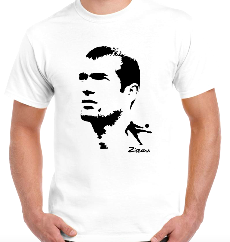 T-shirt with ZINEDINE ZIDANE, ZIZOU