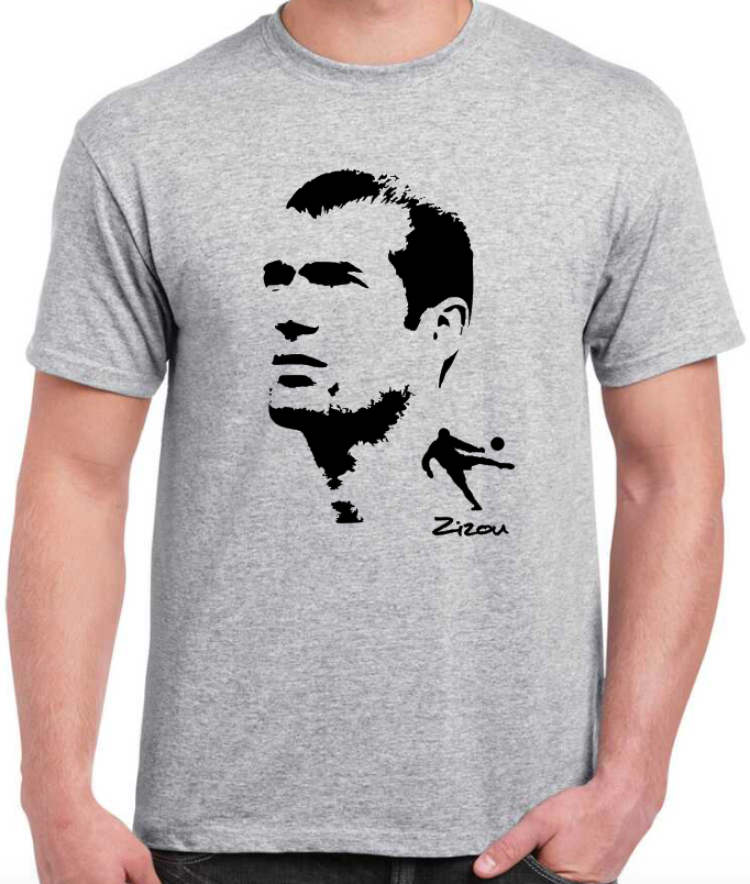 T-shirt with ZINEDINE ZIDANE, ZIZOU