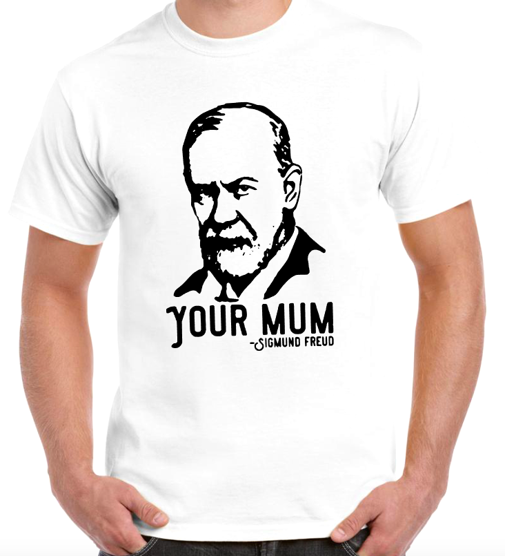 T-shirt avec SIGMUND FREUD, YOUR MUM