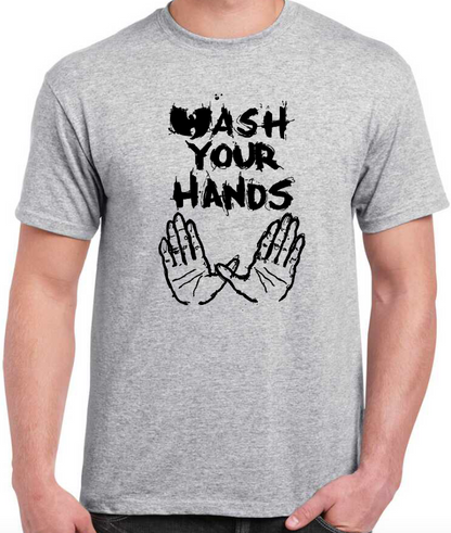 T-shirt with WU-TANG CLAN, WASH YOUR HANDS