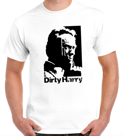 T-shirt with DIRTY HARRY, CLINT EASTWOOD