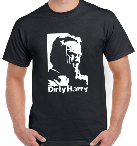 T-shirt with DIRTY HARRY, CLINT EASTWOOD