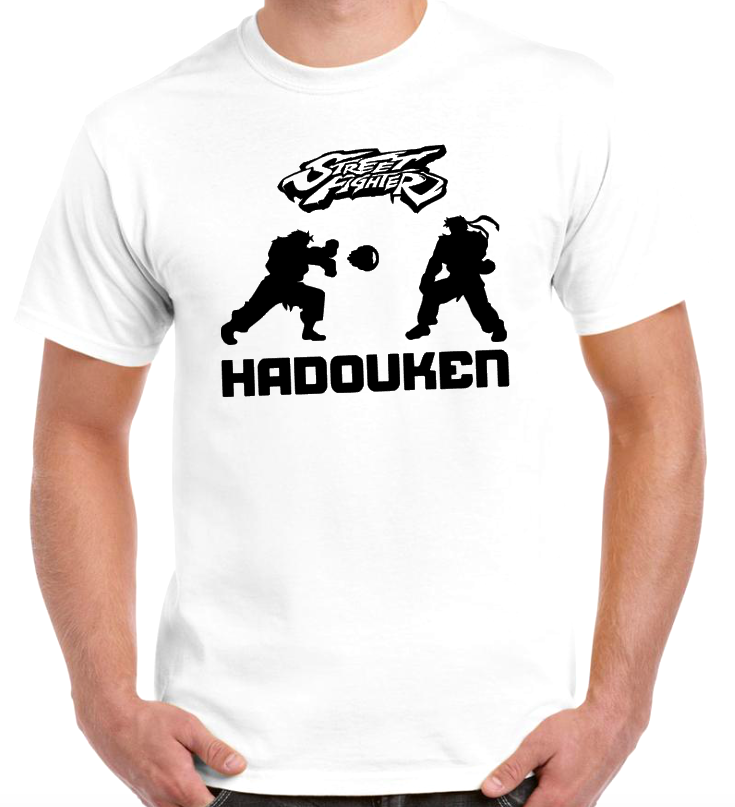 T-shirt with STREET FIGHTER, HADOUKEN