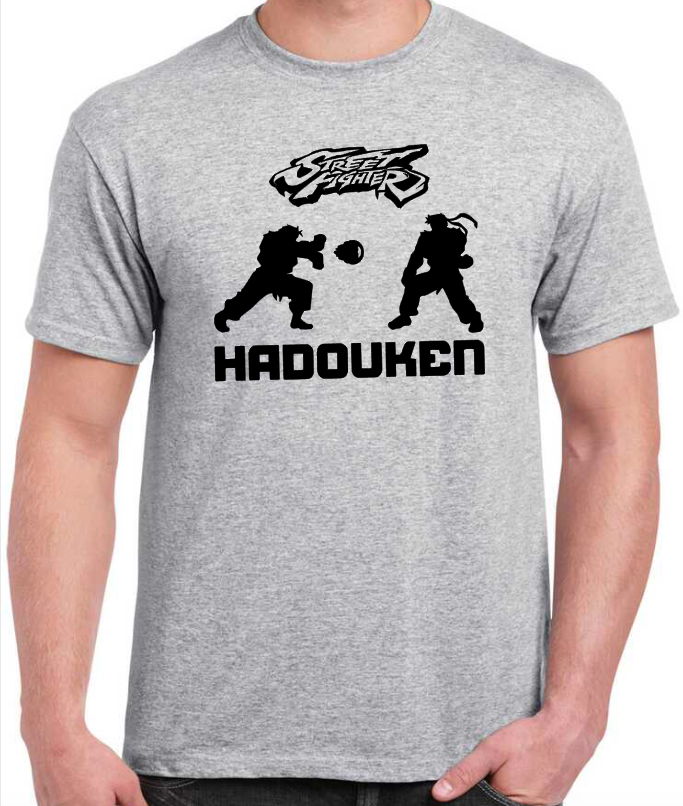 T-shirt with STREET FIGHTER, HADOUKEN