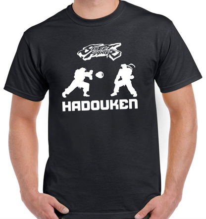 T-shirt with STREET FIGHTER, HADOUKEN