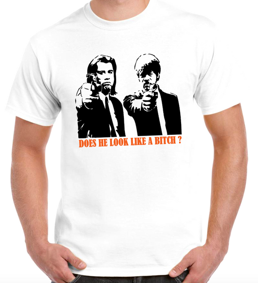 T-shirt with JULES and VINCENT (Samuel L. Jackson, JOHN TRAVOLTA) in PULP FICTION