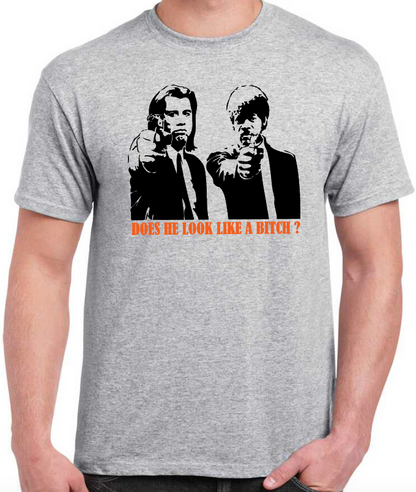 T-shirt with JULES and VINCENT (Samuel L. Jackson, JOHN TRAVOLTA) in PULP FICTION