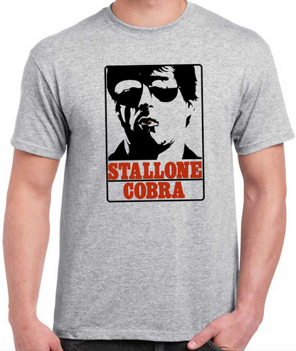 T-shirt with COBRA, SYLVESTER STALLONE