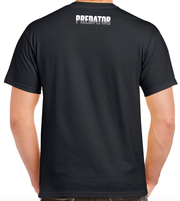 T-shirt with PREDATOR, ARNOLD SCHWARZENEGGER